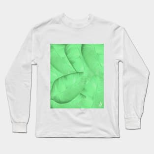 Oil Painting Leaves Long Sleeve T-Shirt